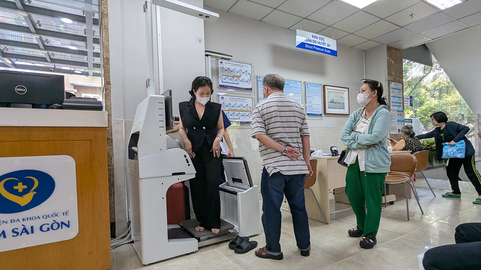 Measurement stations deployed across hospital locations