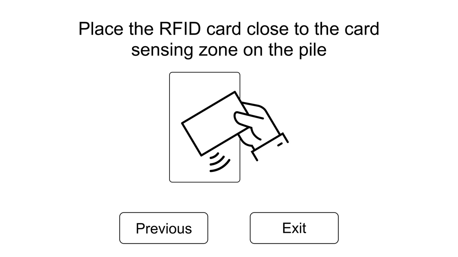 RFID Authentication Wireframe